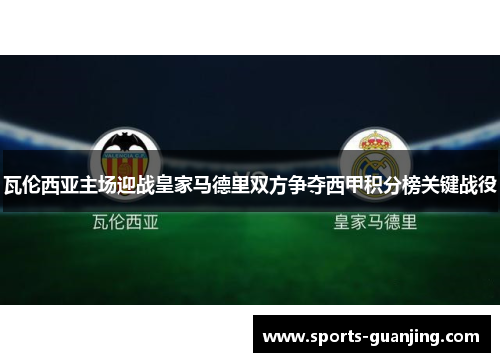 瓦伦西亚主场迎战皇家马德里双方争夺西甲积分榜关键战役